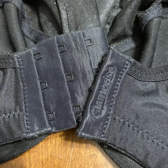 Glamorise RN 15564 BlackWonder Wire Lace Cup Underwired T Shirt Bra Size 36F EUC - Picture 15 of 15